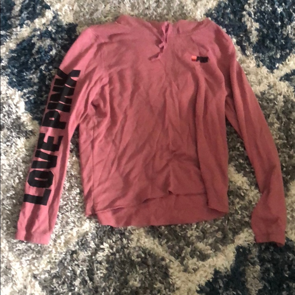Pink love pink hoodie
